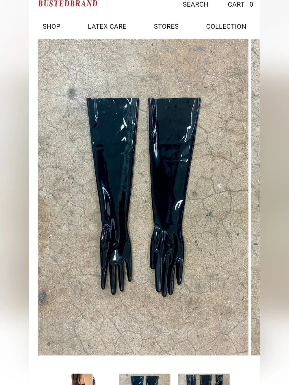 Busted Brand Elbow Length Latex Gloves